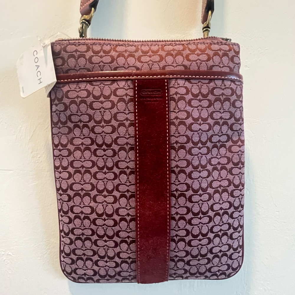 Vintage, early 2000’s Coach Crossbody Bag with Signature Style